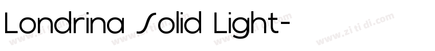 Londrina Solid Light字体转换